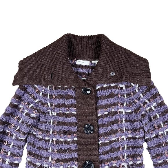 Sleeping on Snow Anthropologie Tweedy Mohair Alpaca & Wool Sweater Jacket Small - Picture 6 of 6